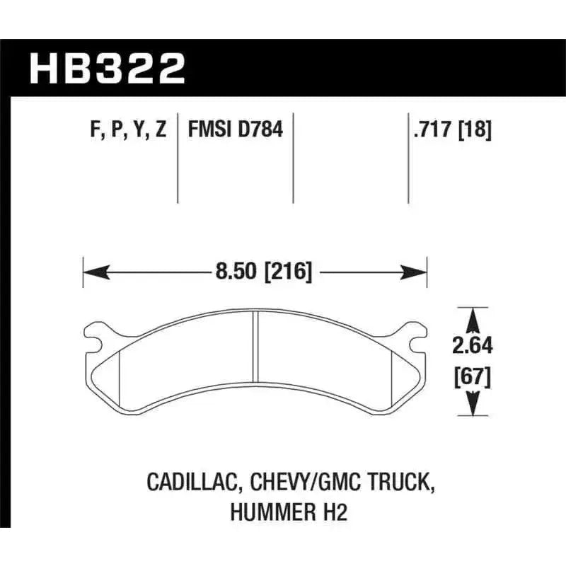 Hawk Performance HB322Y.717