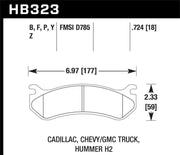 Hawk Performance Hawk Chevy / GMC Truck / Hummer LTS Street Rear Brake Pads