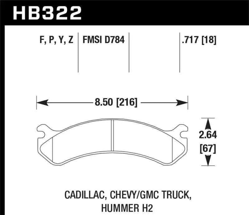 Hawk Performance HB322P.717