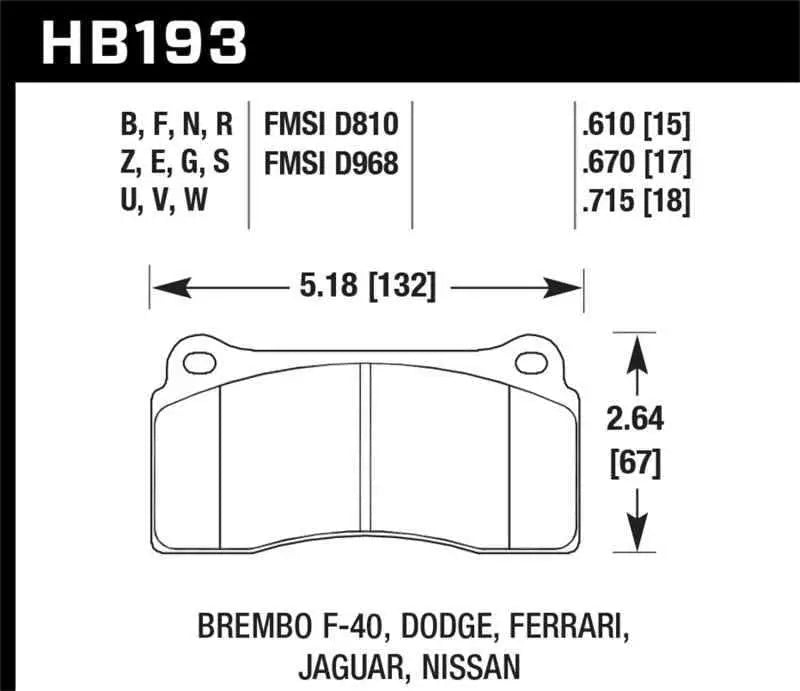 Hawk Performance HB193U.670