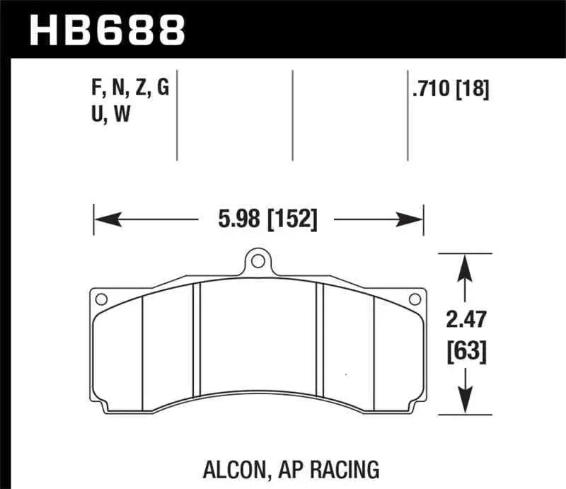 Hawk Performance HB688U.710