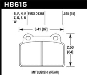 Hawk Performance Hawk EVO X DTC-60 Race Rear Brake Pads