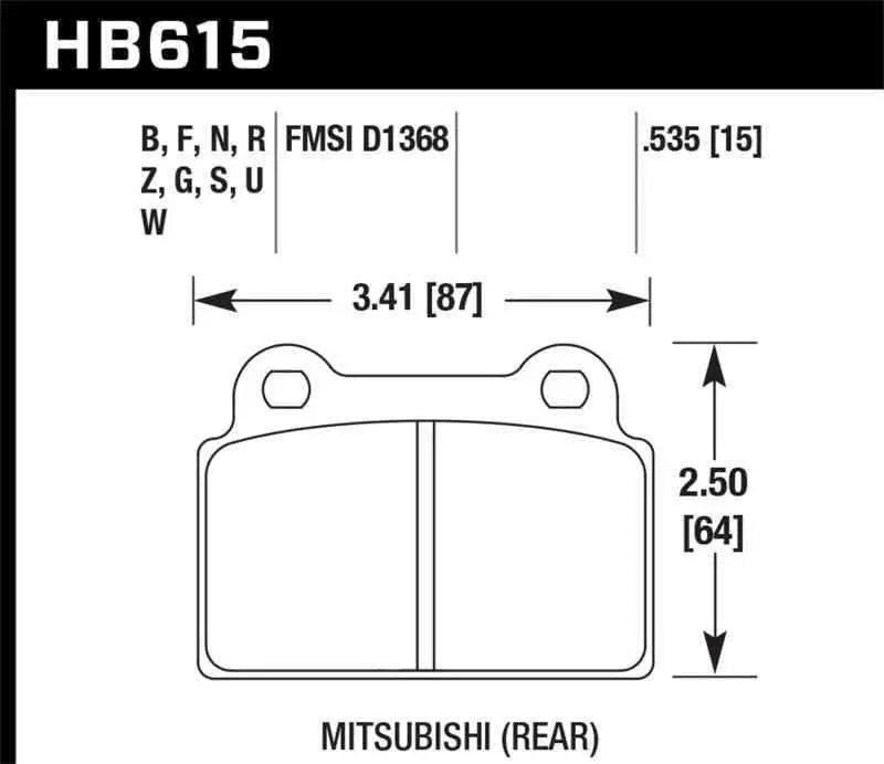 Hawk Performance HB615Z.535