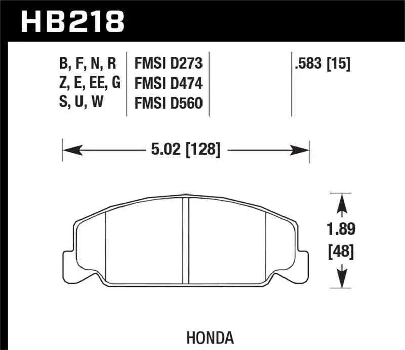 Hawk Performance HB218E.583