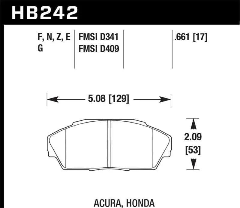 Hawk Performance HB242N.661