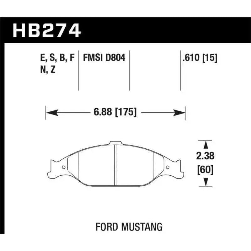 Hawk Performance HB274N.610