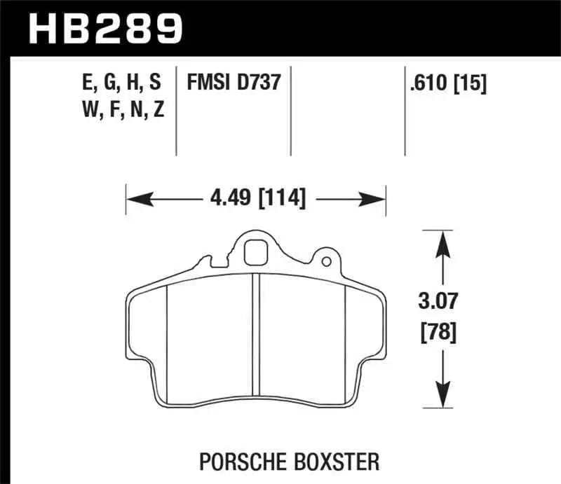 Hawk Performance HB289N.610