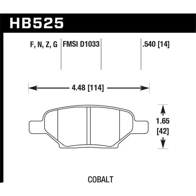 Hawk Performance HB525F.540