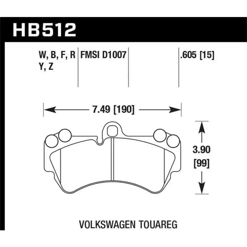 Hawk Performance HB512F.605