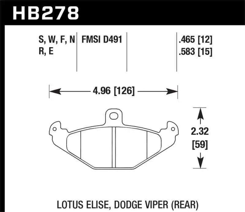 Hawk Performance Hawk HPS Street Brake Pads