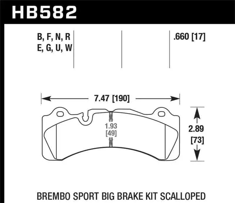 Hawk Performance HB582F.660