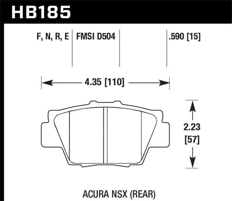 Hawk Performance HB185F.590