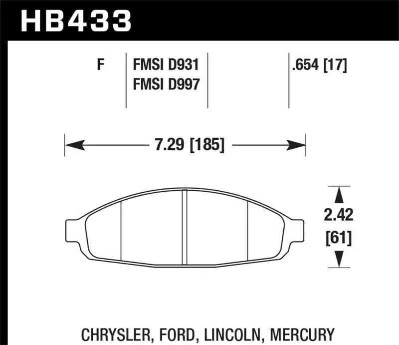 Hawk Performance HB433F.654