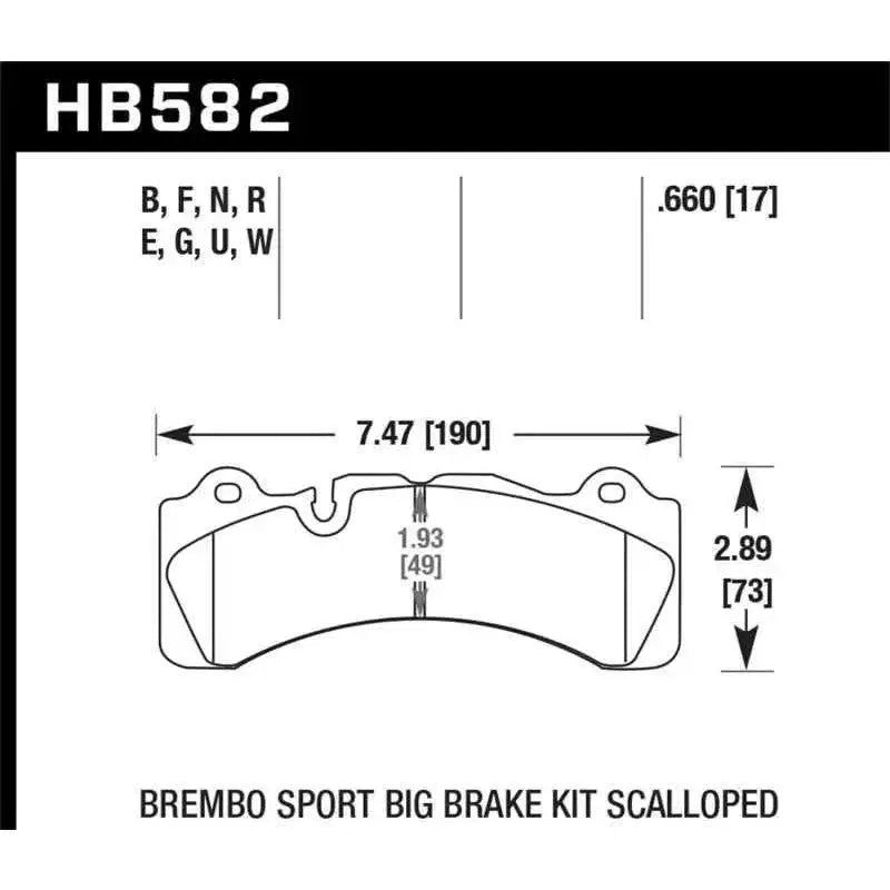 Hawk Performance HB582F.660