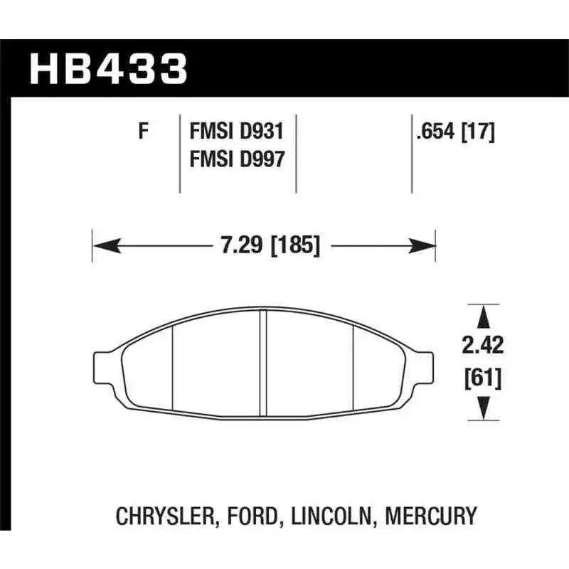 Hawk Performance HB433F.654