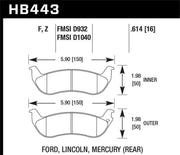 Hawk Performance HB443F.614