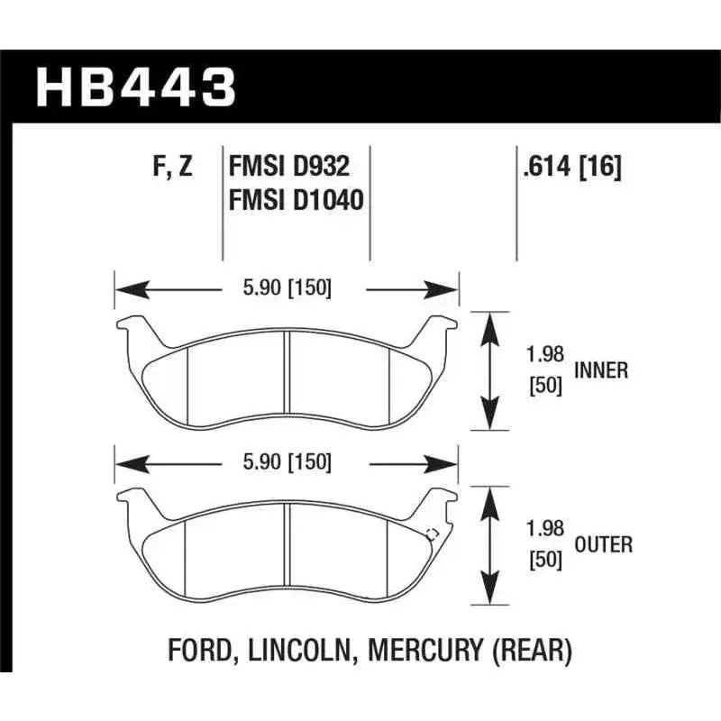 Hawk Performance HB443F.614
