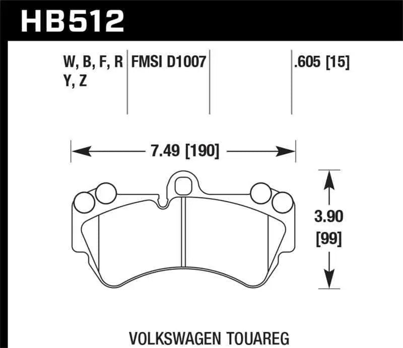 Hawk Performance HB512F.605