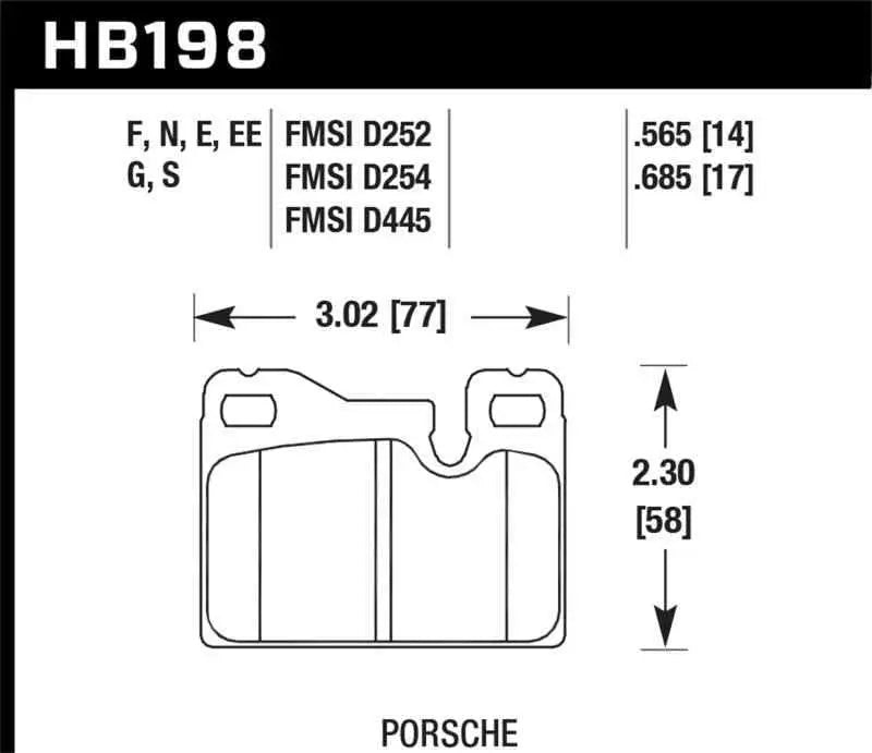 Hawk Performance HB198F.685