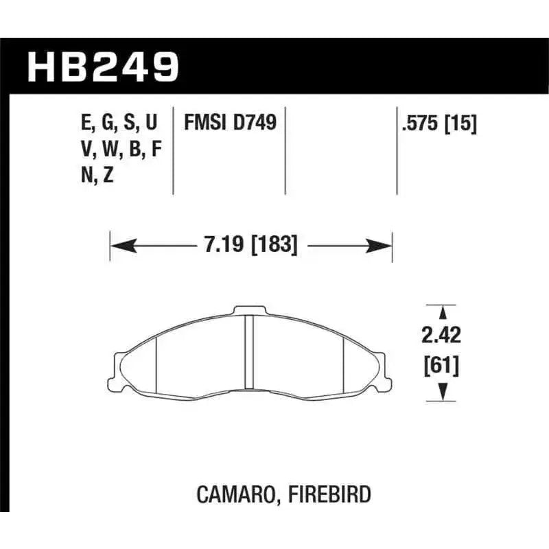 Hawk Performance HB249F.575