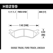 Hawk Performance HB299F.650