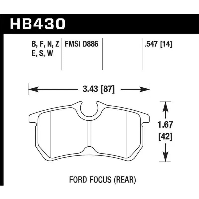 Hawk Performance HB430F.547