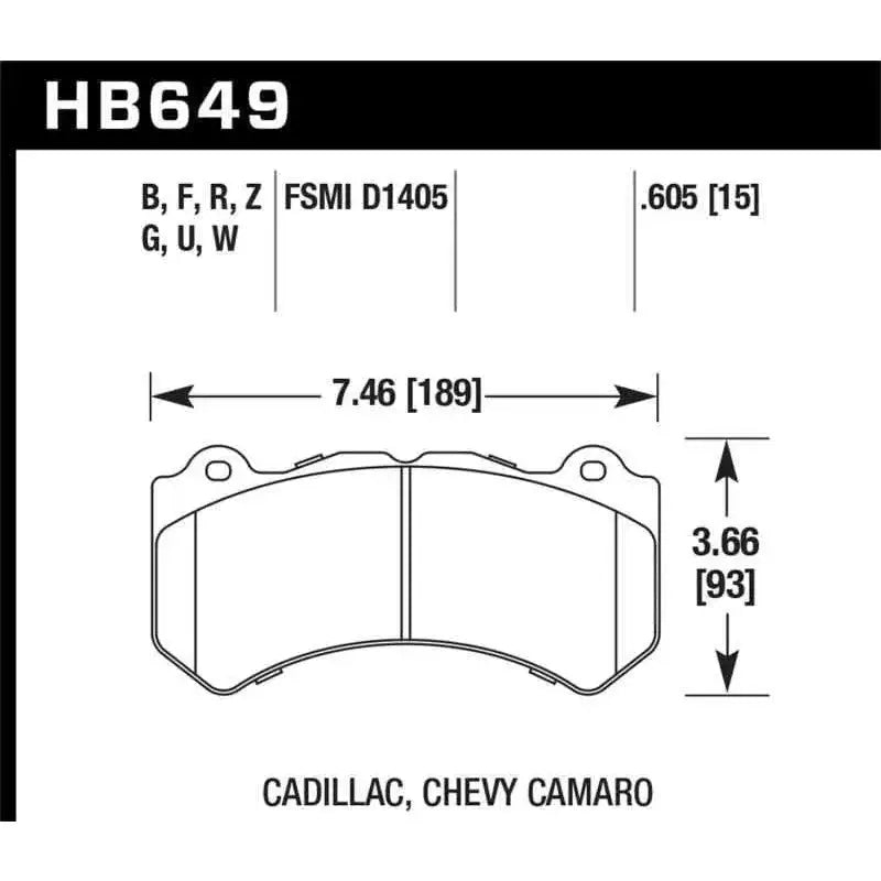 Hawk Performance HB649F.605