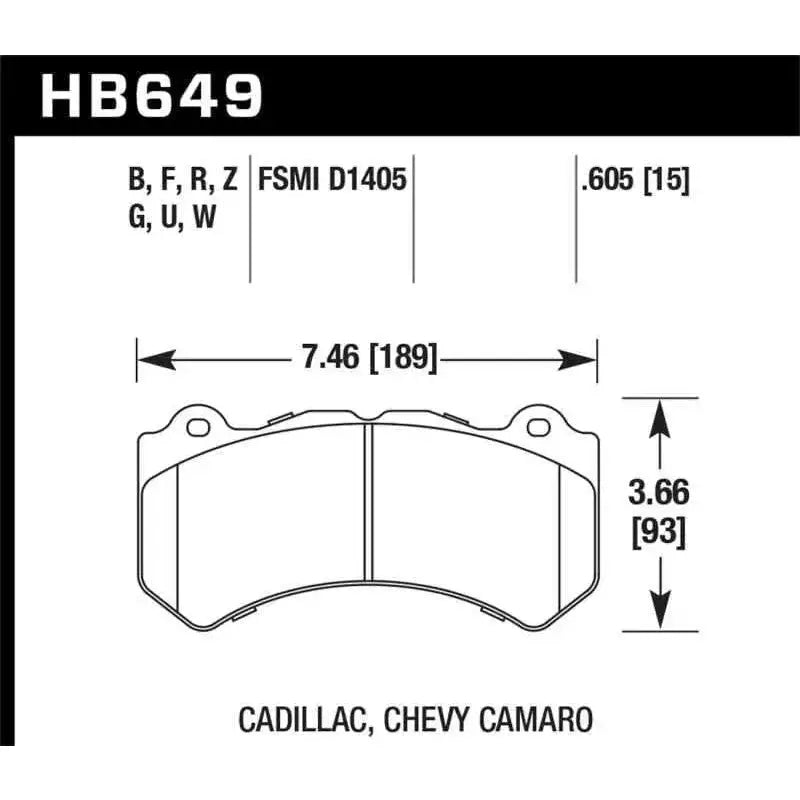 Hawk Performance HB649F.605