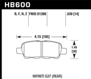 Hawk Performance HB600F.539