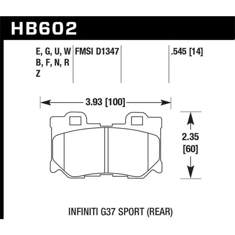 Hawk Performance HB602N.545