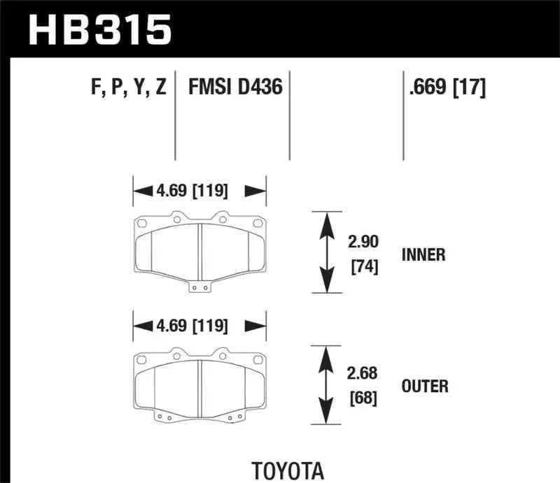 Hawk Performance HB315Y.669
