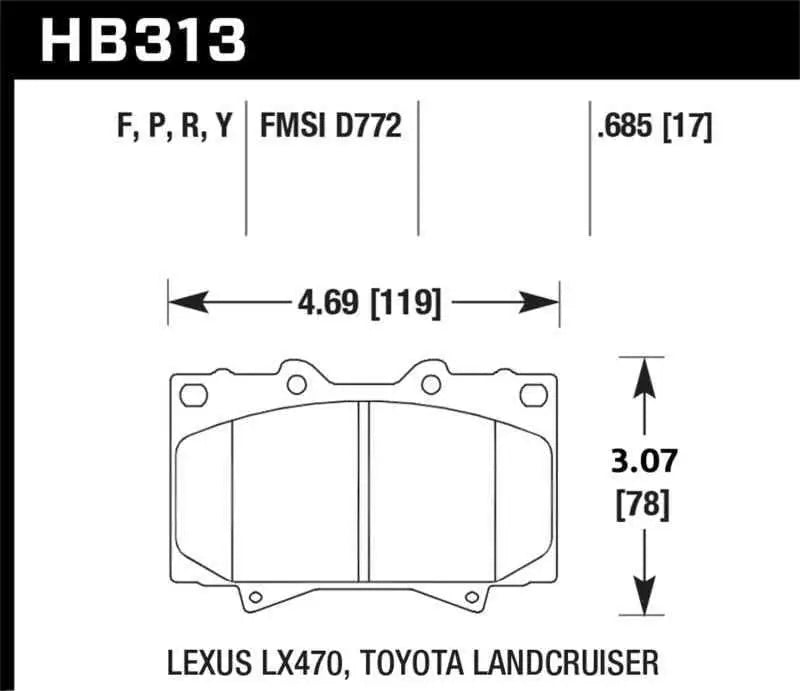 Hawk Performance HB313Y.685