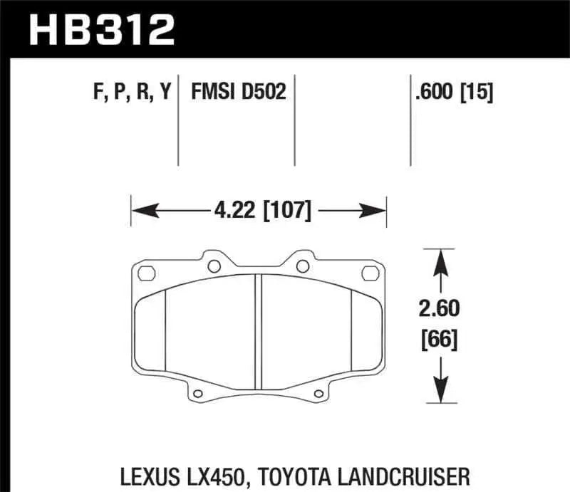 Hawk Performance HB312Y.591