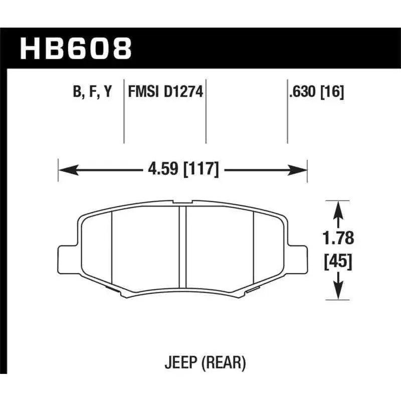 Hawk Performance HB608Y.630