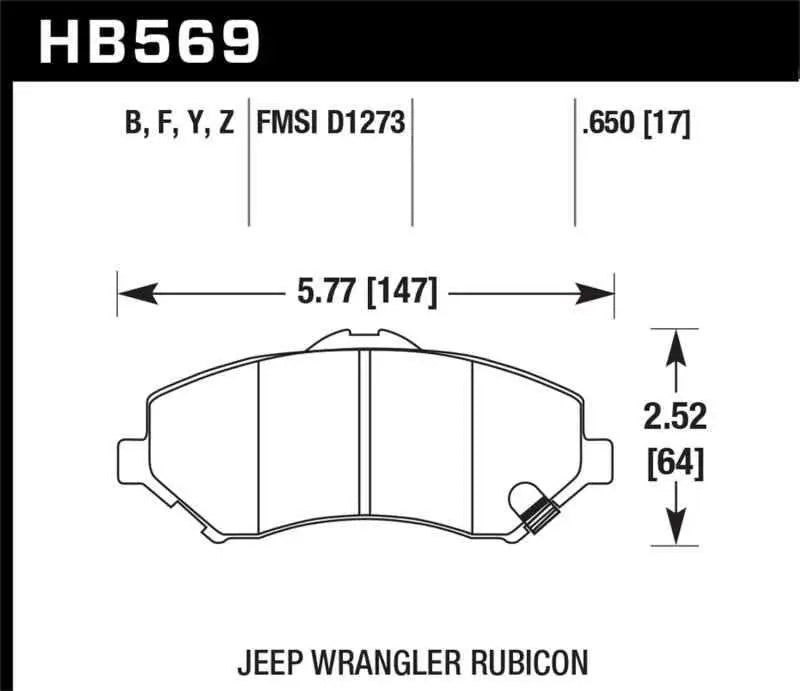 Hawk Performance HB569Y.650