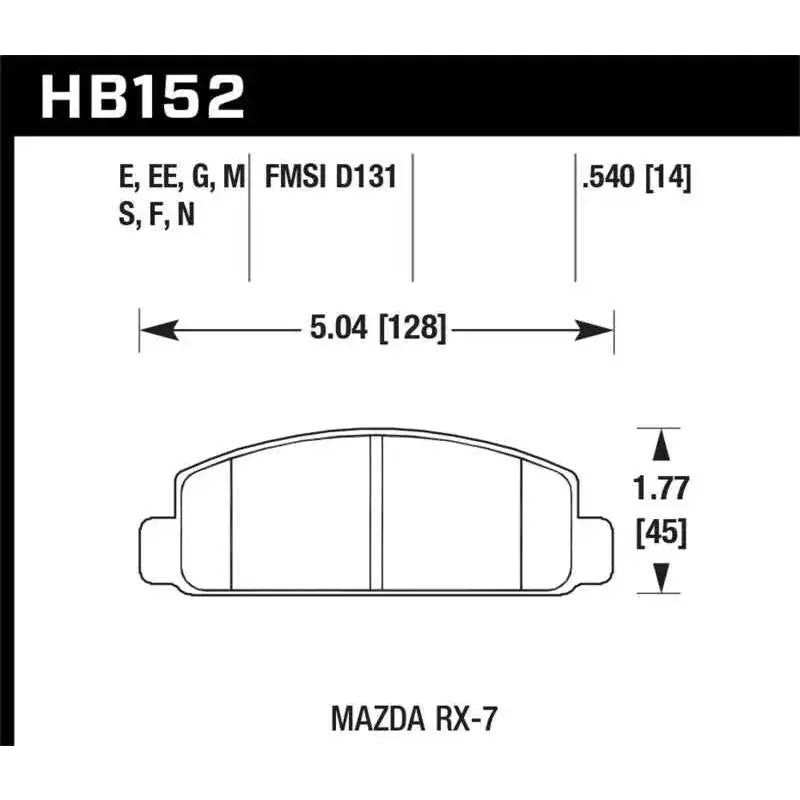 Hawk Performance HB152F.540