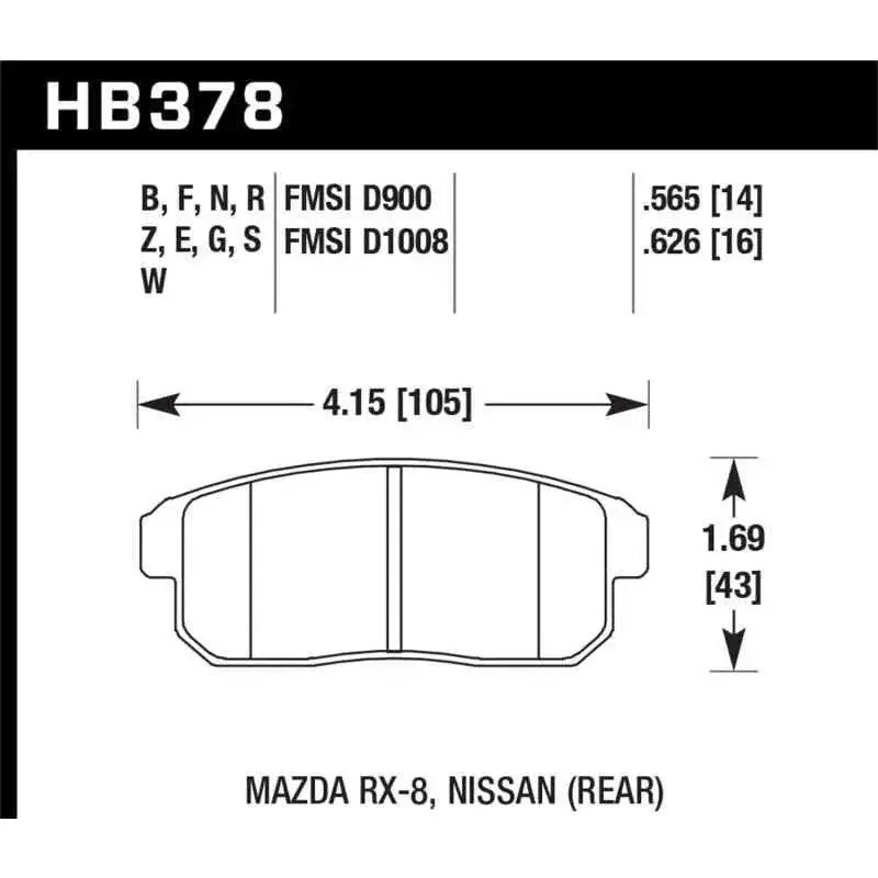 Hawk Performance HB378G.565