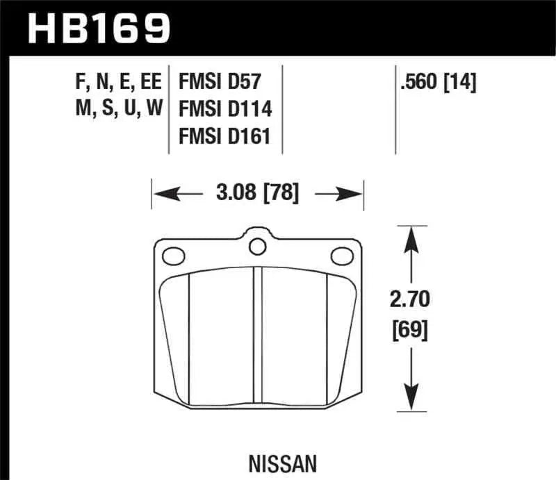 Hawk Performance HB169E.560