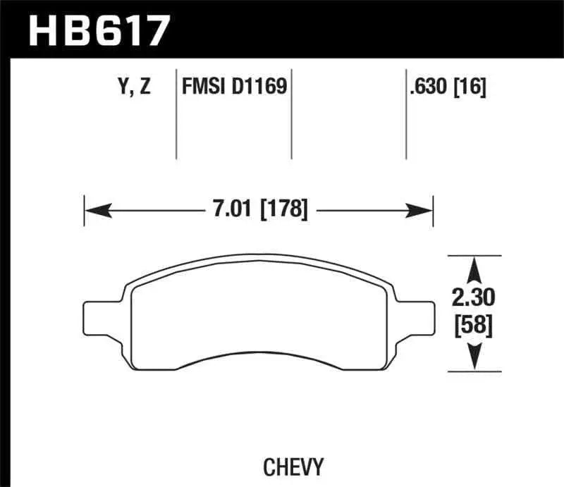 Hawk Performance HB617Z.630