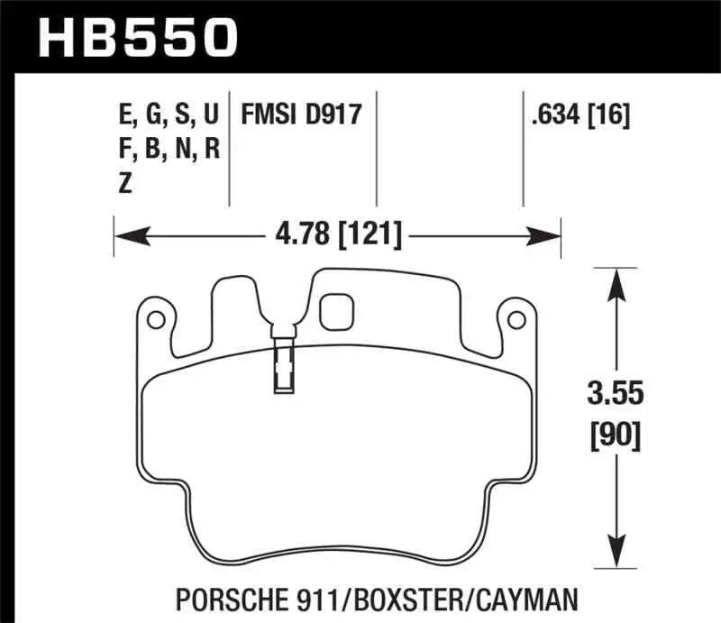 Hawk Performance HB550N.634