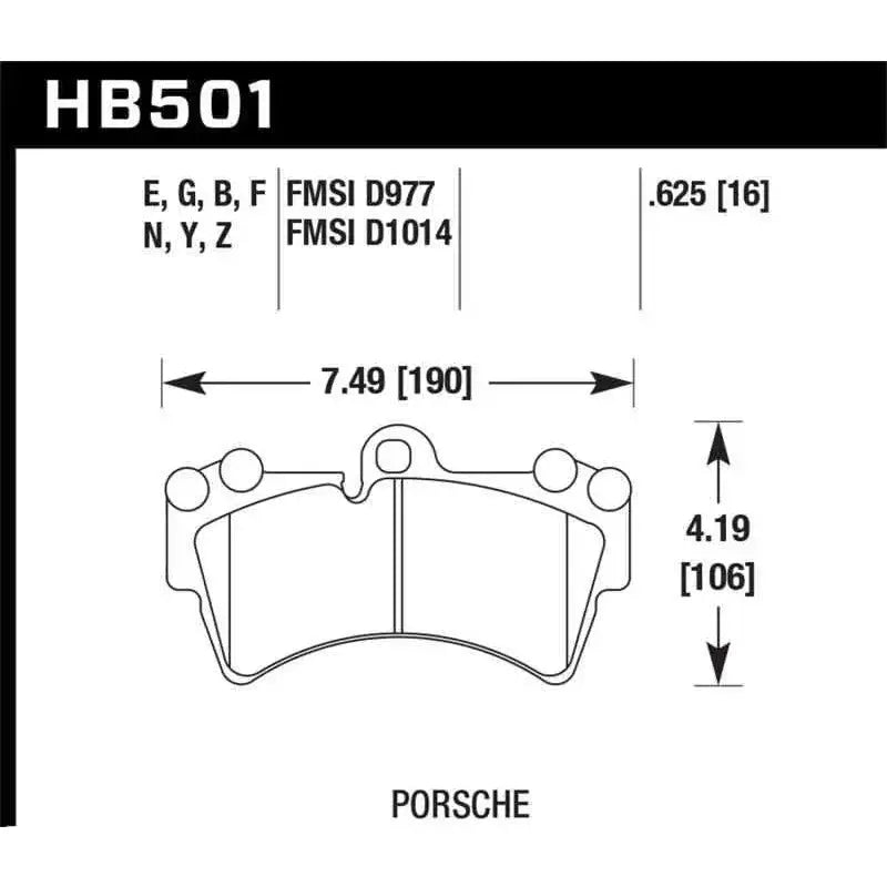 Hawk Performance HB501F.625