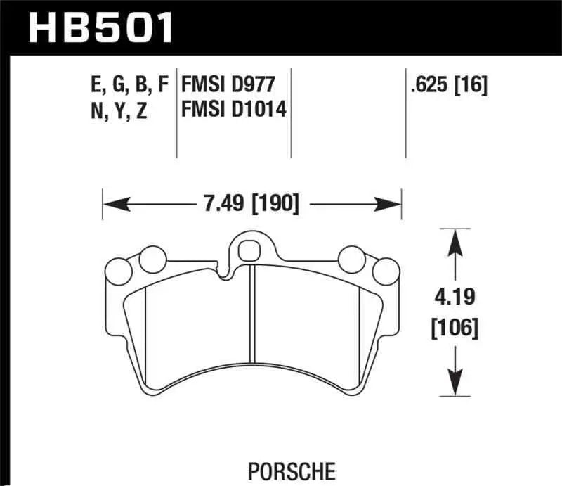 Hawk Performance HB501F.625
