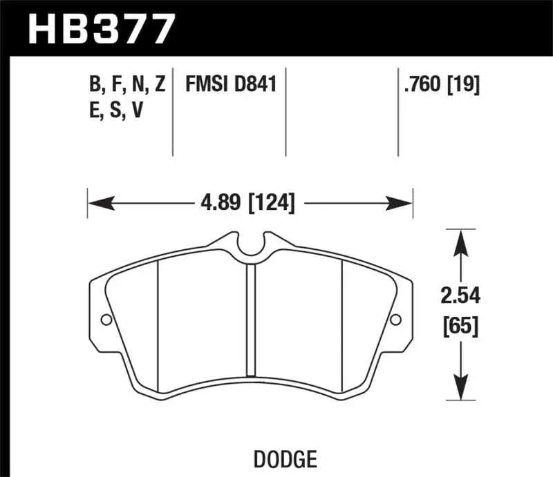 Hawk SRT4 HP+ Street Front Brake Pads 