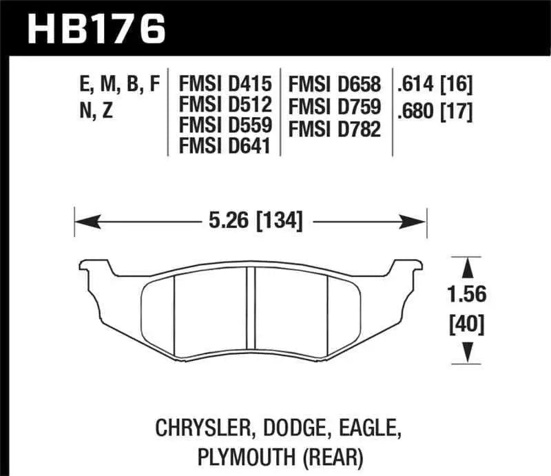 Hawk Performance HB176F.614