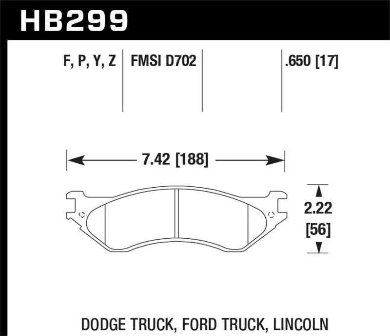 Hawk Performance HB299Y.650