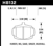 Hawk Performance HB132N.580 Hawk HP+ Street Brake Pads