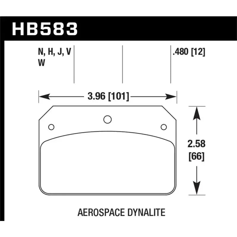 HB583F.480 Hawk Hps Brake Pads