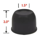 HC202STBC Gorilla Hub Cover 3’ Tall Blk/Chr - Wheel Center Cap