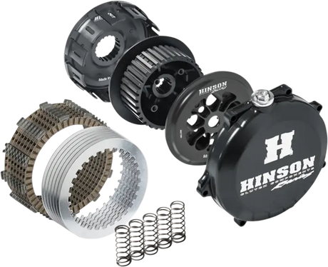 Exploded view of Hinson Complete Clutch Kit for motorcycle engine repair