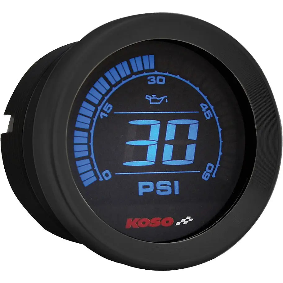 Hd 02 Series Gauge Kit Black Bezel Oil Temp